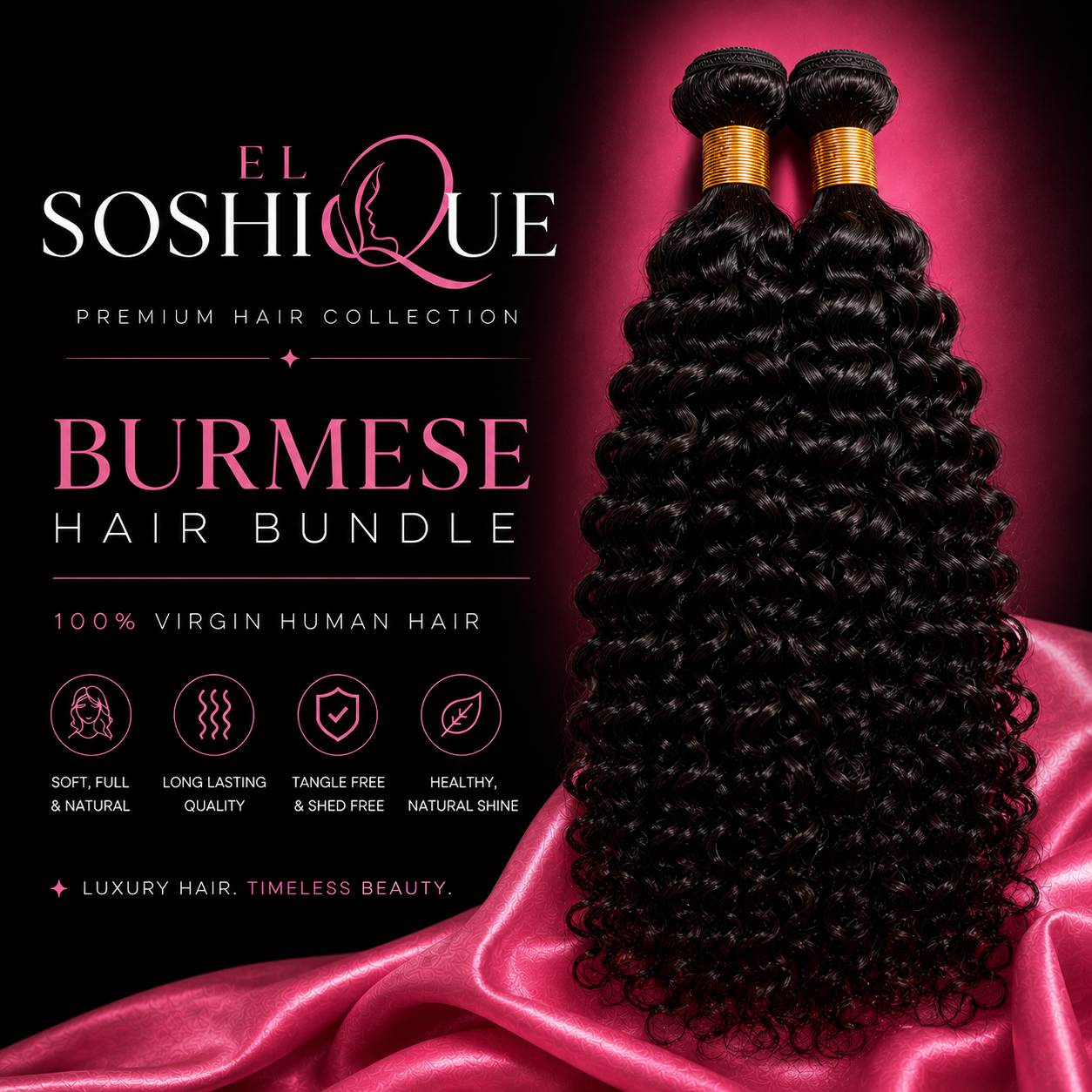 Virgin Burmese Curly Bundle